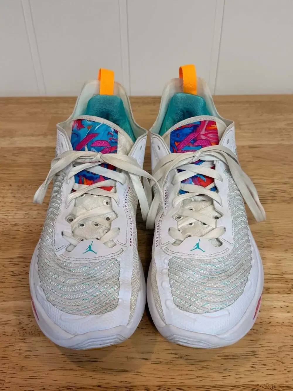 Jordan Luka 1 Imaginarium Basketball Shoes White/Fire Pink-Turquoise
